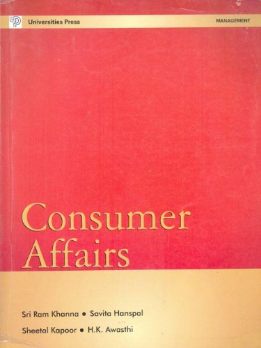 9788173715815: Consumer Affairs