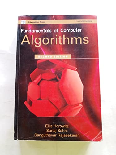 Stock image for Fundamentals of Computer Algorithms for sale by -OnTimeBooks-