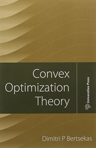 Beispielbild fr Convex Optimization Theory zum Verkauf von Majestic Books