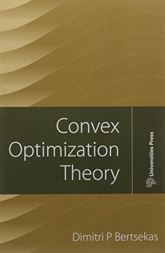 Imagen de archivo de Convex Optimization Theory a la venta por Majestic Books