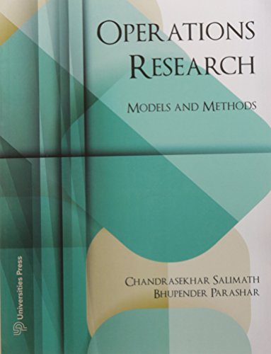 Image d'archives pour Operations Research, Models and Methods mis en vente par Biblios
