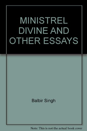 9788173802003: MINISTREL DIVINE AND OTHER ESSAYS
