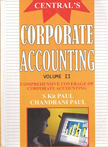 Stock image for Corporate Accounting: Volume II for sale by Shalimar Books