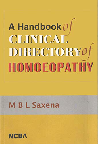 Stock image for A Handbook of Clinical Directory of Homoeopathy for sale by Shalimar Books