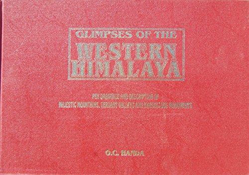 9788173870644: Glimpses of the Western Himalayas: Pen Drawings and Descriptions of the Majestic Mountains
