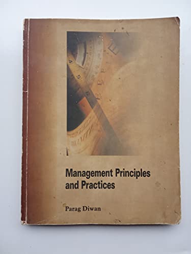 Imagen de archivo de Management Principles and Practices a la venta por Books in my Basket