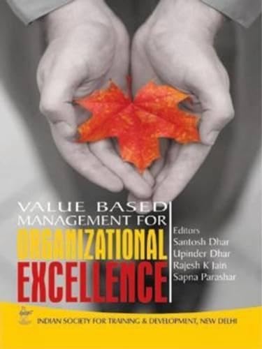 Stock image for Value Based Management for Organizational Excellence for sale by Books in my Basket