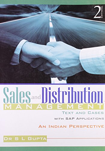 9788174468703: Sales and Distribution Management: Text and Cases with SAP Applications an Indian Perspective