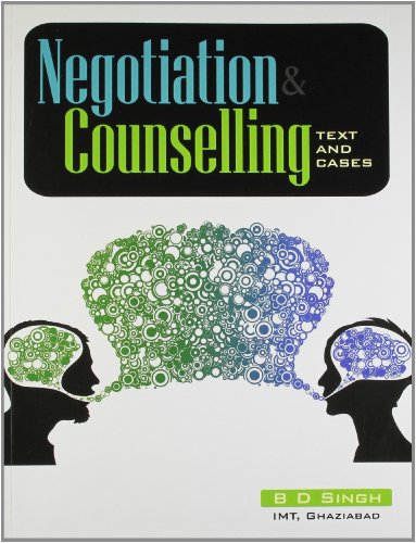 9788174468734: Negotiation & Counselling: Text and Cases