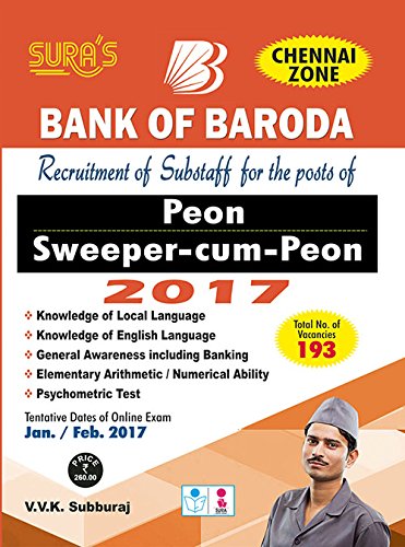 Stock image for Bank of Baroda Sweeper Cum Peon Exam Books (Chennai zone English Medium) for sale by medimops