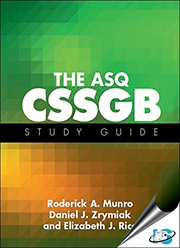 Beispielbild fr The ASQ CSSGB Study Guide zum Verkauf von Patrico Books