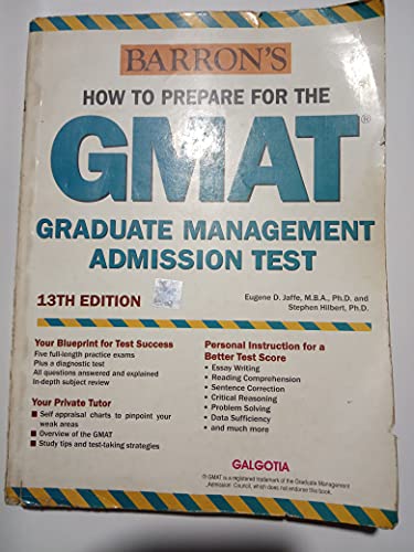 Imagen de archivo de Barron's How to Prepare for the GMAT a la venta por medimops