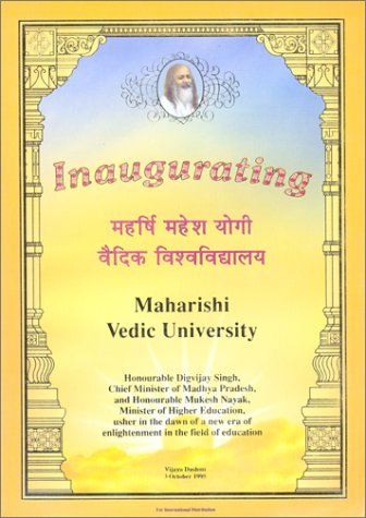 Beispielbild fr Inaugurating Maharishi Vedic University zum Verkauf von Mispah books