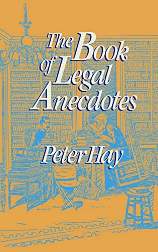 9788175341043: The Book of Legal Anecdotes