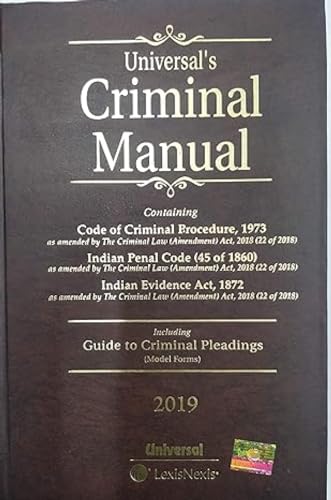 Stock image for Criminal Manual (Cr.P.C., I.P.C. Evidence) for sale by dsmbooks
