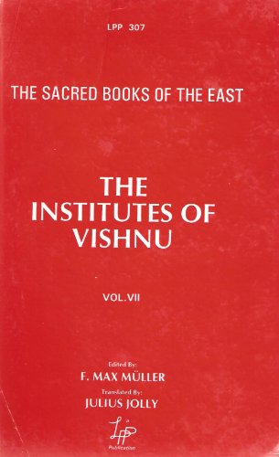Imagen de stock para The Institutes of Vishnu: v. 7 (Sacred Books of the East)