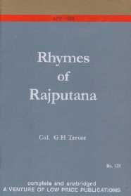 Imagen de archivo de Rhymes of Rajputana a la venta por Books in my Basket