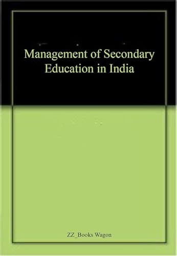 9788175415027: Management of Secondary Education in India