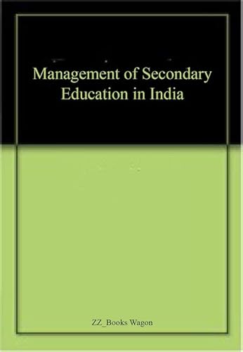 9788175415027: Management of Secondary Education in India