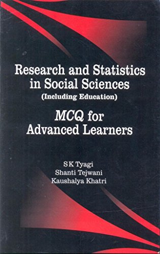 Stock image for Research And Statistics In Social Sicences Including Education: Mcq For Advanced Learners for sale by Books in my Basket