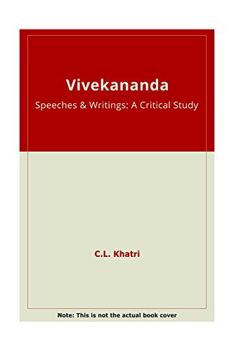 9788175510869: Vivekananda, speeches and writings: A critical study
