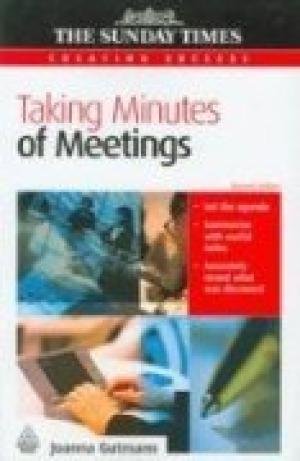 Imagen de archivo de Taking Minutes of Meetings a la venta por Majestic Books