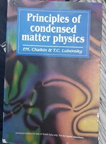 9788175960251: Principles of Condensed Matter Physics