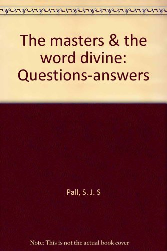 9788176013123: The Masters & The Word Divine