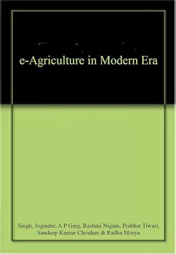 9788176225342: e-Agriculture in Modern Era