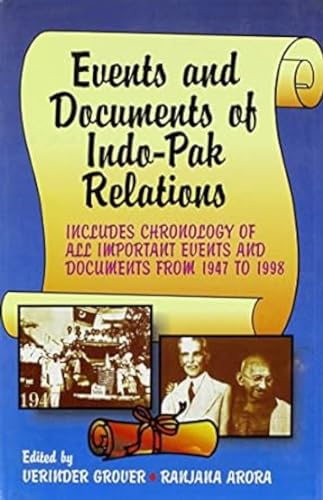 Stock image for Events and Documents of Indo-Pak Relations: Includes Chronology of all Important Events and Document for sale by Vedams eBooks (P) Ltd