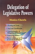 9788176298551: Delegation of Legislative Powers