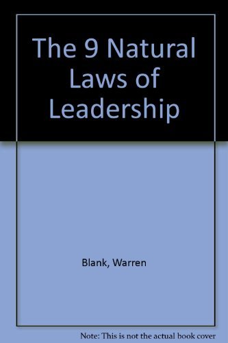 9788176494816: The 9 Natural Laws of Leadership