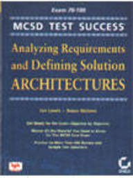 9788176560870: Exam 70-10 MCD TEST SUCCESS Analyzing Requirements and Defining Solution ARCHITECTURES (Exam 70-100)