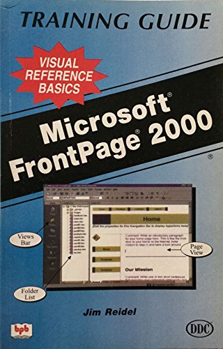 9788176562010: Ms Frontpage 2000 Training Guide