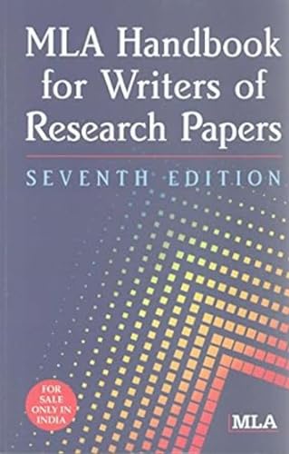 Mla Handbook for Writers of Research Paper [Dec 01, 2008] Mla (9788176710619) by MLA