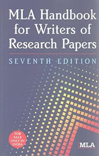 9788176710619: Mla Handbook for Writers of Research Paper [Dec 01, 2008] Mla