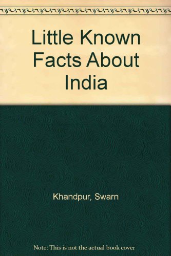 Imagen de archivo de Little Known Facts About India a la venta por Firefly Bookstore