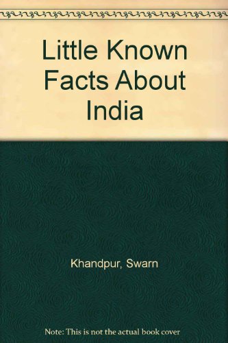 Stock image for Little Known Facts About India for sale by Firefly Bookstore