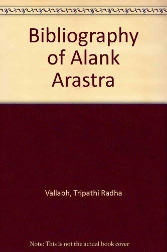 A Bibliography of Alankarasastra