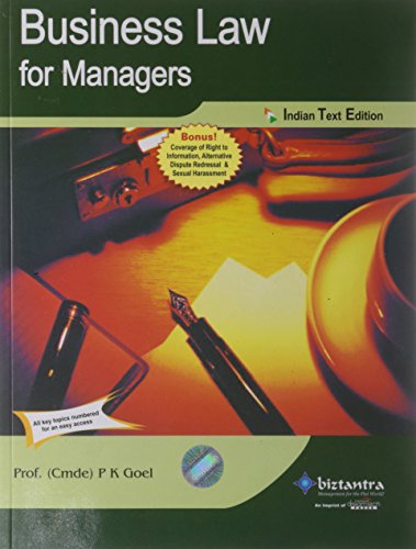 9788177225358: Business Law for Managers, 2006-2007ed
