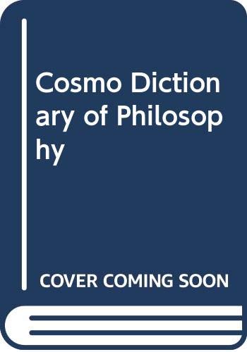 9788177555332: Cosmo Dictionary of Philosophy