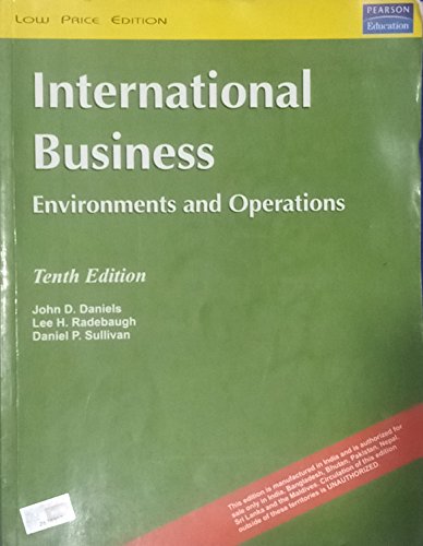 Beispielbild fr International Business Environments and Oprations ,10th Edition zum Verkauf von dsmbooks