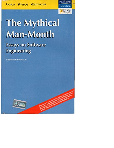 9788177581621: The Mythical Man Month: Essays on Software Engineering