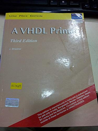 Stock image for Vhdl Primer for sale by Books Puddle
