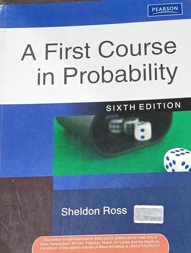 Beispielbild fr First CourseiIn Probability zum Verkauf von HPB-Red