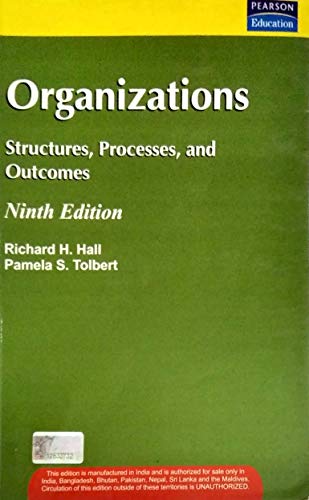 Imagen de archivo de ORGANIZATIONS: STRUCTURES & PROCESSES a la venta por dsmbooks