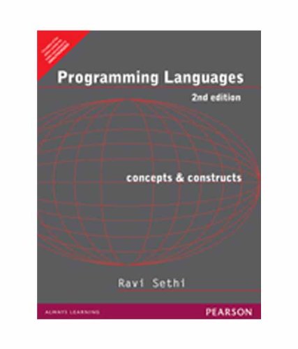Immagine dell'editore per Programming Languages: Concepts And Constructs 2Nd Edition venduto da Books in my Basket