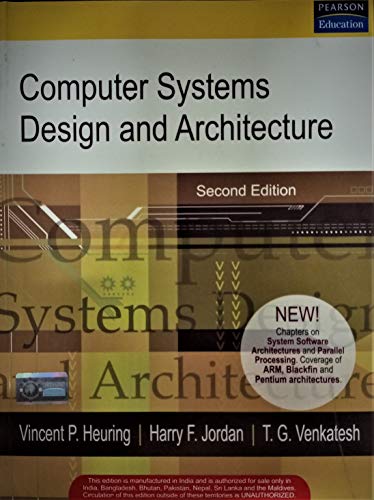 Imagen de archivo de Computer Systems Design and Architecture a la venta por Majestic Books