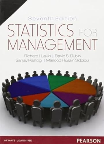 Beispielbild fr Statistics for Management zum Verkauf von Reuseabook