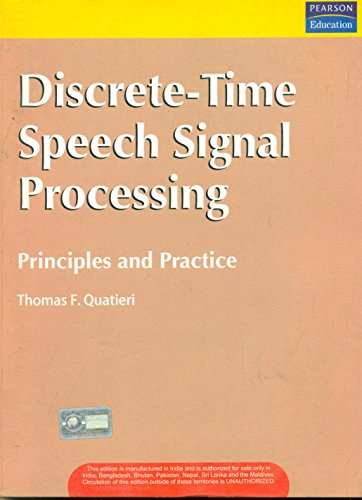 Stock image for Discrete Time Speech Signal Processing: Principles And Practice for sale by Books in my Basket